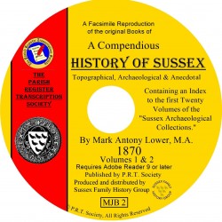 Sussex History 1870 by Mark Anthony Lower 
